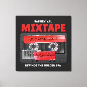Rap Revival Golden Era Mixtape Canvas Afdruk