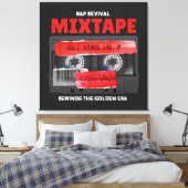 Rap Revival Golden Era Mixtape Canvas Afdruk (Insitu (Slaapkamer))
