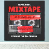 Rap Revival Golden Era Mixtape Canvas Afdruk (Insitu (Houten vloer))