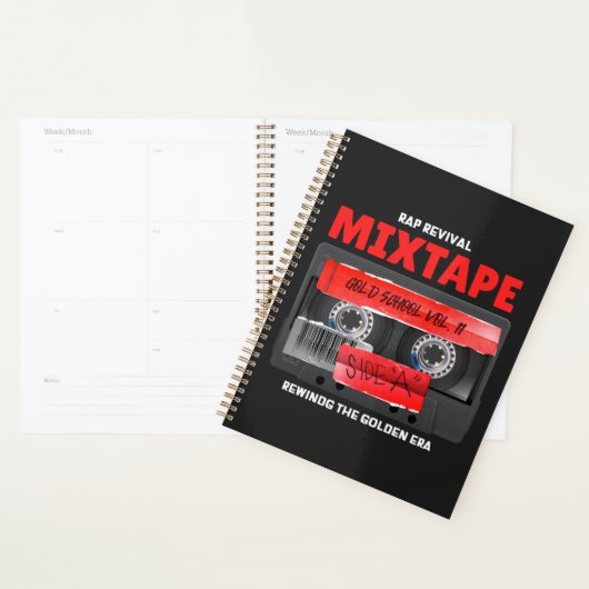 Rap Revival Golden Era Mixtape Planner (Display)