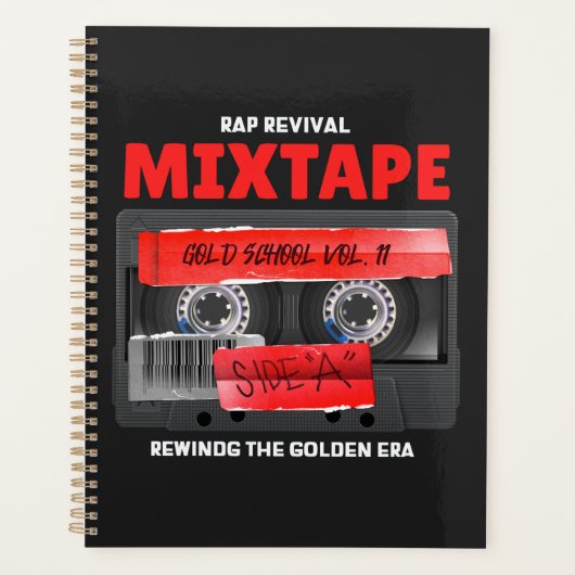 Rap Revival Golden Era Mixtape Planner (Voorkant)