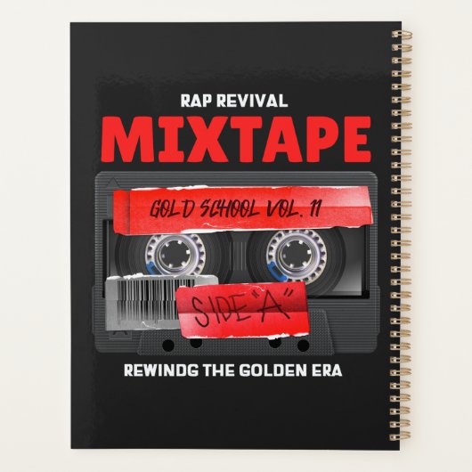 Rap Revival Golden Era Mixtape Planner (Achterkant)