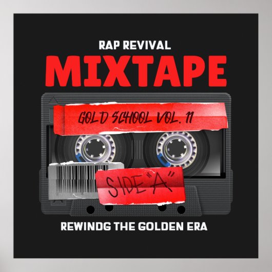Rap Revival Golden Era Mixtape Poster (Voorkant)