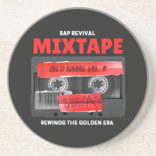 Rap Revival Golden Era Mixtape Zandsteen Onderzetter