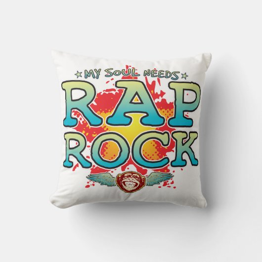 Rap Rock Soul Cushion Kussen (Voorkant)