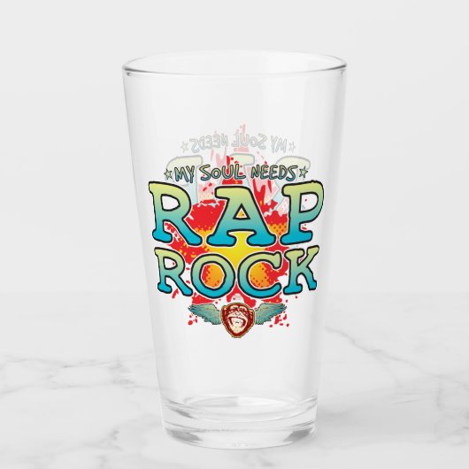 Rap Rock Soul Glass Tumbler (Voorkant)