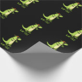 Rap-tegel Funny Reptile Lizard Pun Dark BG Cadeaupapier (Hoek)