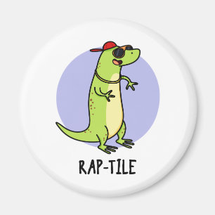 Rap-tegel Funny Reptile Lizard Pun Magneet