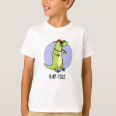 Rap-tegel Funny Reptile Lizard Pun T-shirt (Voorkant)