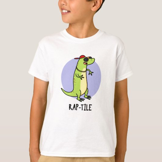 Rap-tegel Funny Reptile Lizard Pun T-shirt (Voorkant)