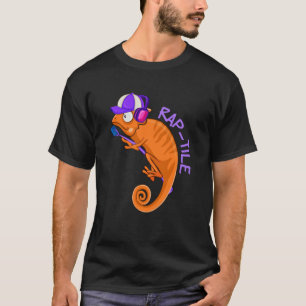 Rap tegel Rapper Reptiel Hip hop Muziek Herpetoloo T-shirt