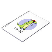 Rap-tile Grappige Reptiel Hagedis Pun Notitieboek (Linkerzijde)
