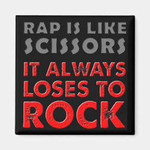 Rap Versus Rock Paper Scissors Koelkastmagneet Gra Magneet