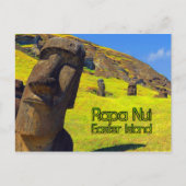 Rapa Nui Easter Island gestileerd Briefkaart (Voorkant)
