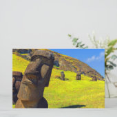 Rapa Nui Easter Island gestileerde papiervellen (Staand voorkant)