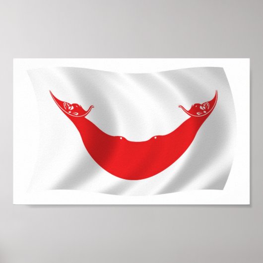 Rapa Nui Flag Poster Print (Voorkant)