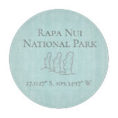 Rapa Nui Latitude & Longitude  Snijplank (Voorkant)