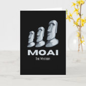 Rapa Nui Moai Paaseiland Standbeelden Hoofden Myst Kaart (Gele Bloem)