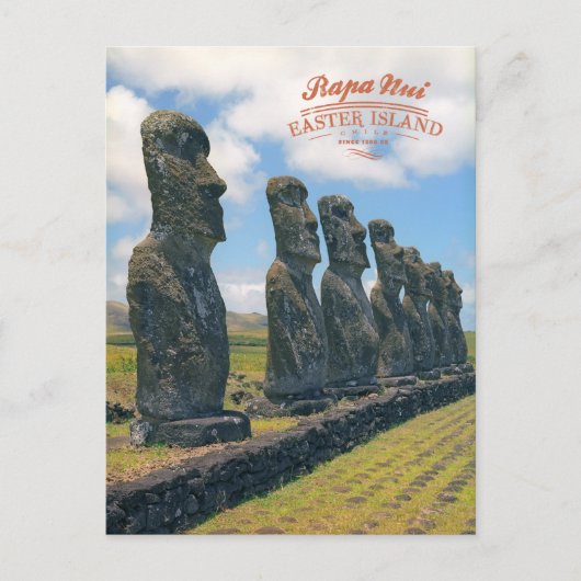 Rapa Nui (Paaseiland) Briefkaart (Voorkant)