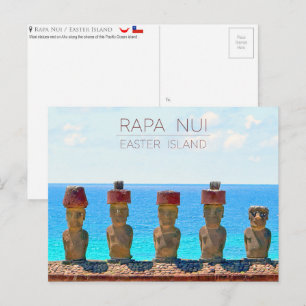 Rapa Nui / Paaseiland Reisansichtkaart Briefkaart