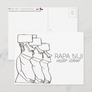 Rapa Nui / Paaseiland Reisansichtkaart Briefkaart