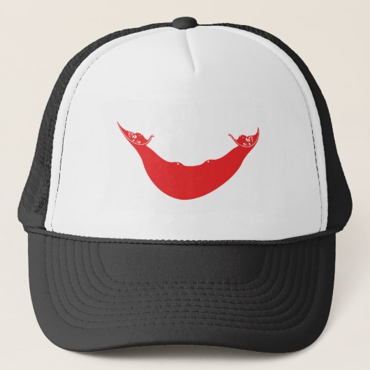 Rapa Nui Vlag Hoed Trucker Pet (Voorkant)