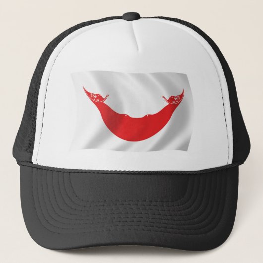 Rapa Nui Vlag Hoed Trucker Pet (Voorkant)