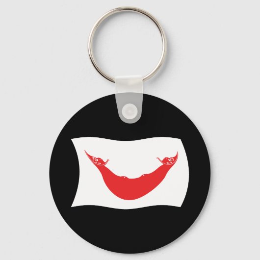 Rapa Nui Vlag Sleutelhanger (Voorkant)