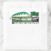 RapalaNation Gear! Rechthoekige Sticker (Tas)