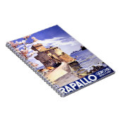Rapallo Genova Italië Poster voor reizen Notitieboek (Rechterzijde)