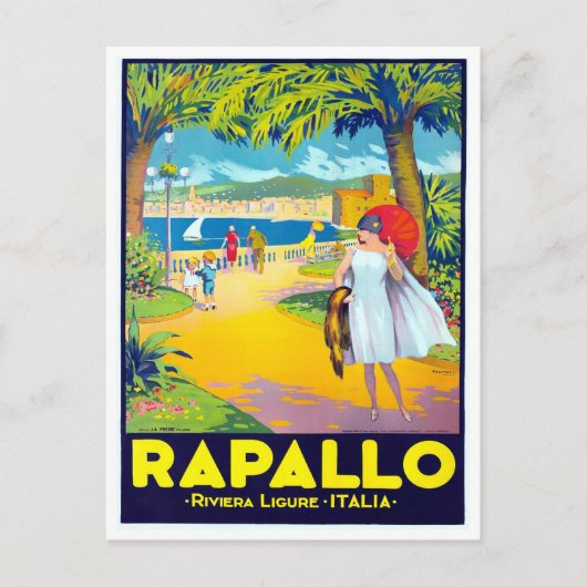 Rapallo Italië Briefkaart (Voorkant)