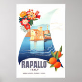 Rapallo Italië — Poster van oud reizen (Voorkant)