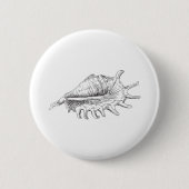Rapana Seashell Ronde Button 5,7 Cm (Voorkant)