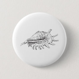 Rapana Seashell Ronde Button 5,7 Cm