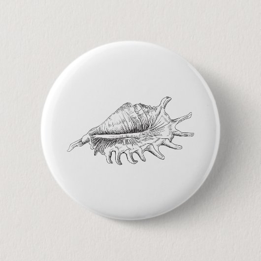 Rapana Seashell Ronde Button 5,7 Cm (Voorkant)
