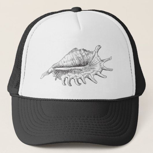 Rapana Seashell Trucker Pet (Voorkant)