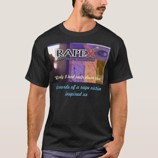 RapeX Promotioneel zwart shirt (Voorkant)