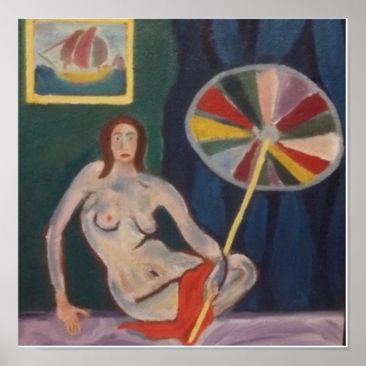 Raphael Сanossa Meisje met paraplu Poster (Voorkant)