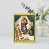 Raphael (1483 - 1520) Sistine Madonna 1512 Briefkaart (Staand voorkant)