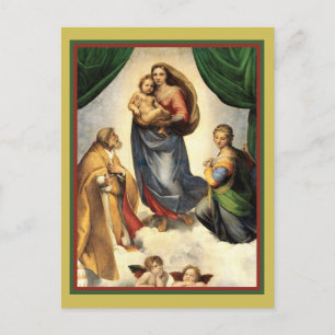 Raphael (1483 - 1520) Sistine Madonna 1512 Briefkaart