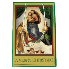 Raphael A MERRY CHRISTMAS Madonna en Christus Chil Medium Cadeauzakje