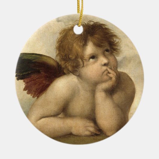 Raphael Angel 1 Keramisch Ornament (Voorkant)