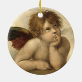 Raphael Angel 1 Keramisch Ornament (Achterkant)