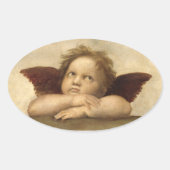 Raphael Angel 2 Ovale Sticker (Voorkant)