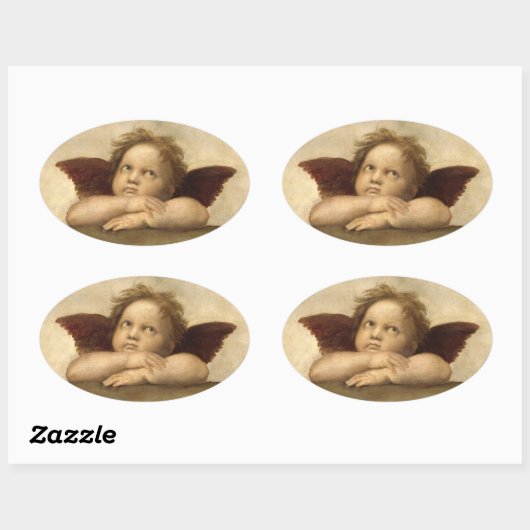 Raphael Angel 2 Ovale Sticker (Vel)