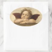 Raphael Angel 2 Ovale Sticker (Tas)