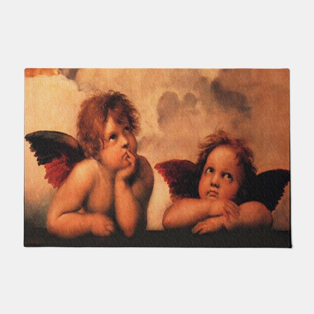 Raphael Angelic Cherub Art Deurmat (Voorkant)