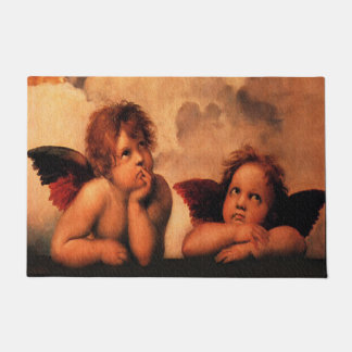 Raphael Angelic Cherub Art Deurmat