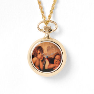 Raphael Angelic Cherub Art Horloge