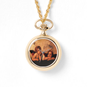 Raphael Angelic Cherub Art Horloge